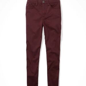 American Eagle‎ Women’s Burgundy Hi-Rise Jegging, X-Short